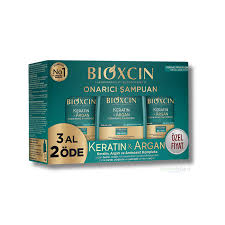 Bioxcin Keratin & Argan Onarıcı Şampuan 3x300 ml (3 Al 2 Öde)