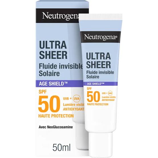 Neutrogena Ultra Sheer Hydration SPF 50+ (50 ml) yüz güneş kremi