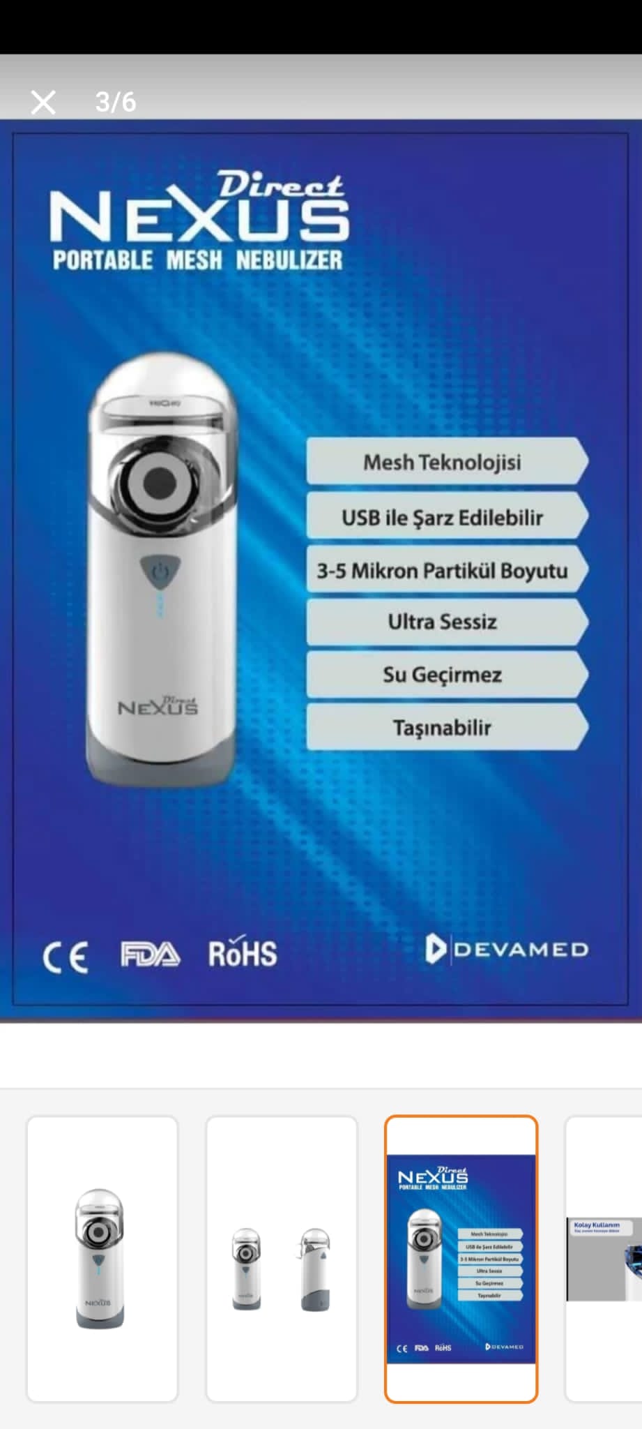 Nexus Cep Nebulizatorü